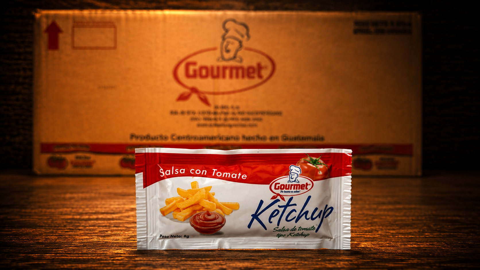 Salsa Ketchup Gourmet en Sobres (Caja Mayorista)